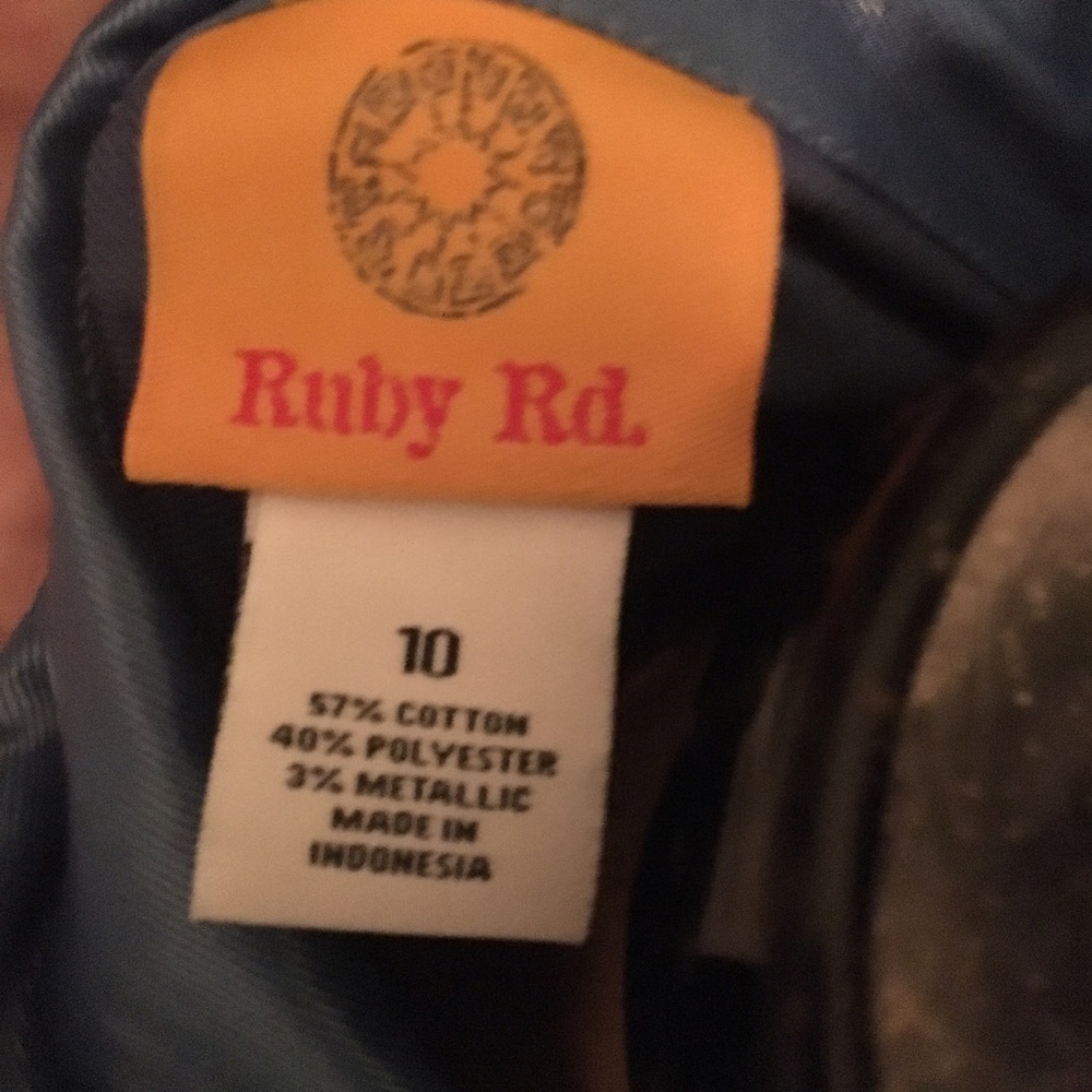 Ruby Rd blue silk style jacket - Picture 2 of 3